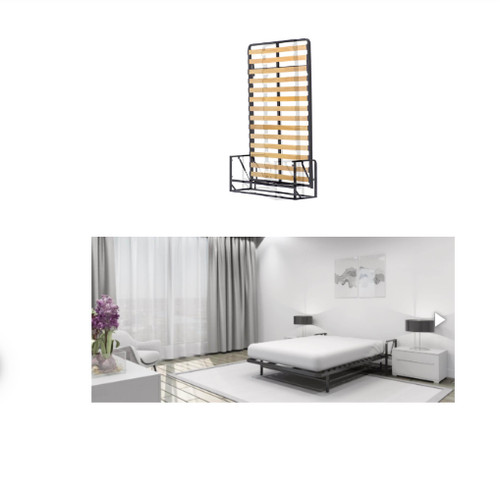 Small double wall bed with - ,