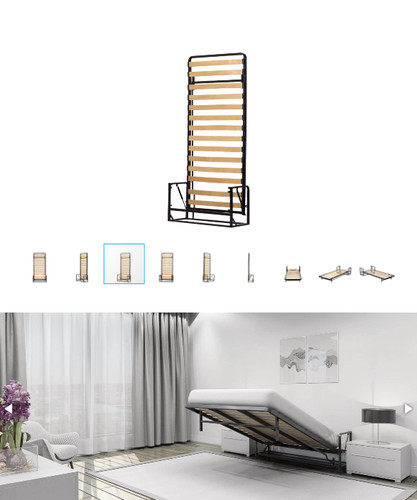 Single wall bed with - wall,